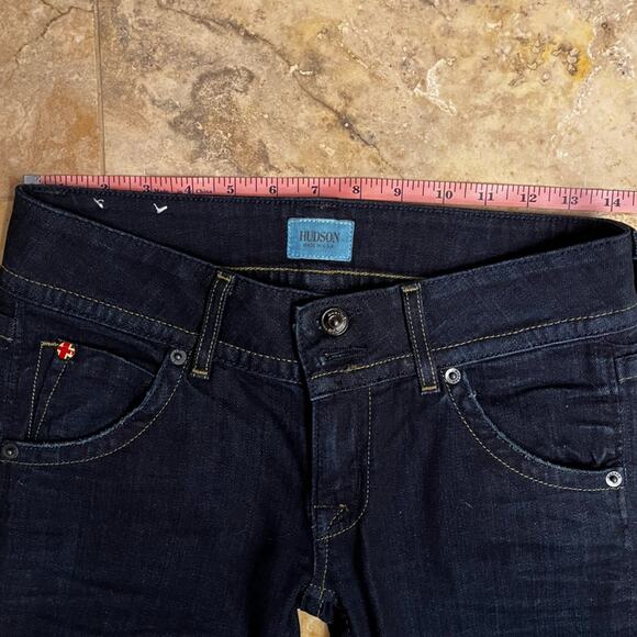 NEW Hudson Bootcut Petite Signature Midrise Dark Wash Denim Jeans Sz 26 NWT - Picture 13 of 15